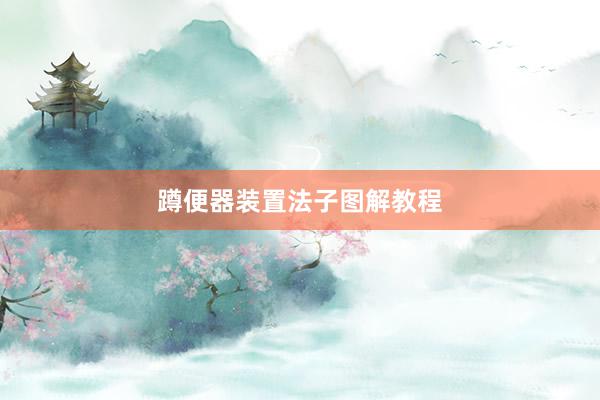 蹲便器装置法子图解教程